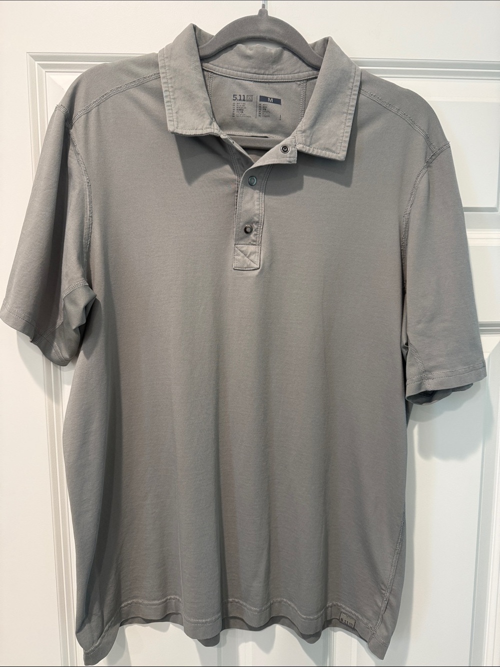 5.11 Tactical Men's Short-Sleeve Polo - Light Gray